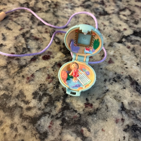 polly pocket Other - Vintage polly pocket necklace with Purple Cord